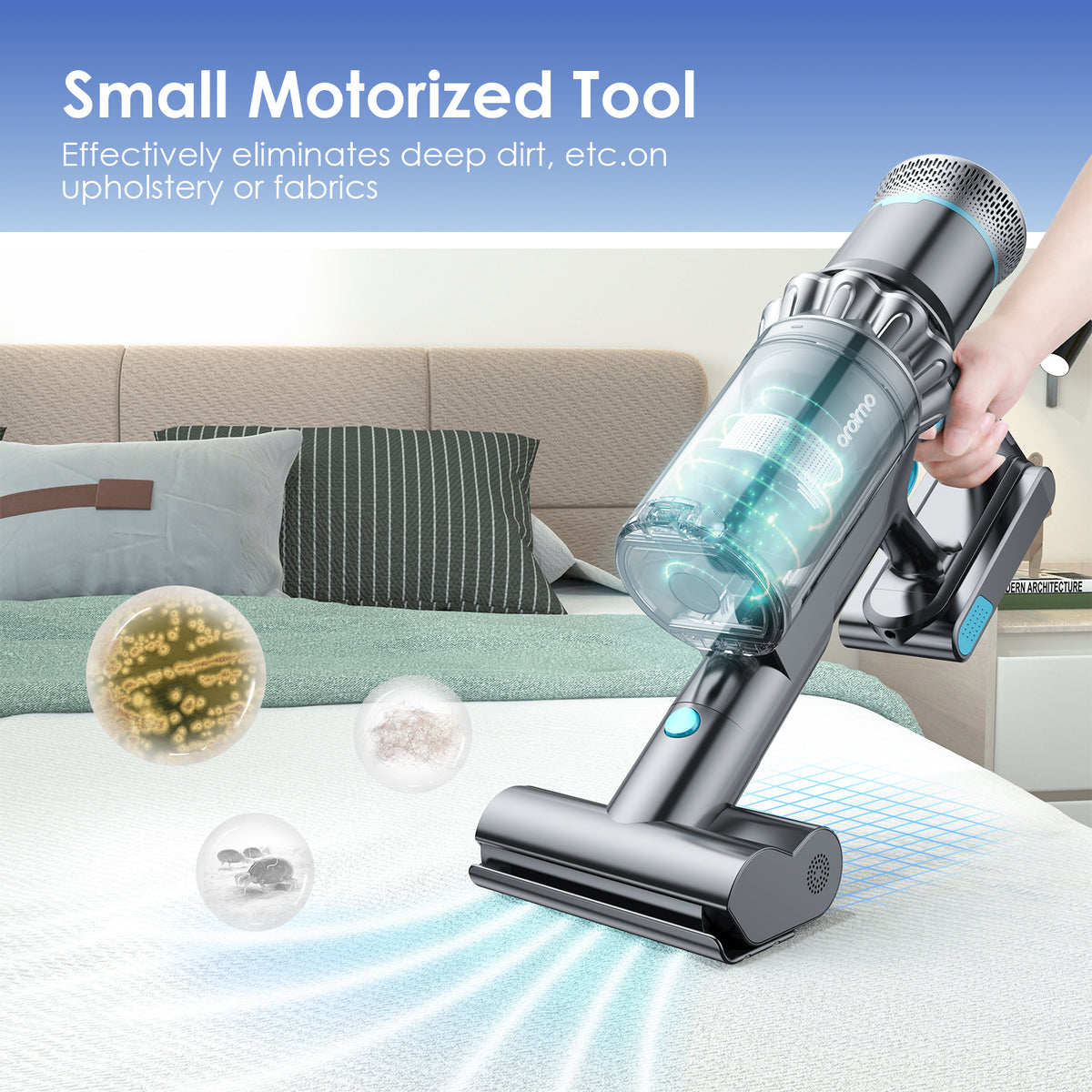 Oraimo Cordless Vacuum Cleaner for Home and Car Use,Small Vacuum